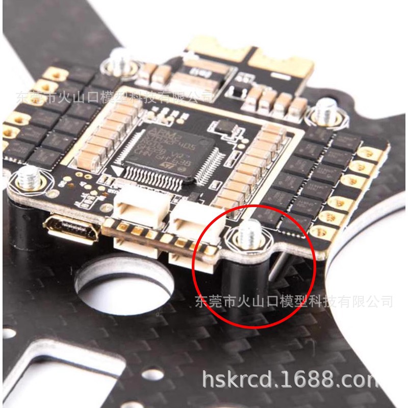 Crossing machine FPV F3/F4/F7 flight control installation shockproof M3 screw/VD damping rubber pillar damping ball