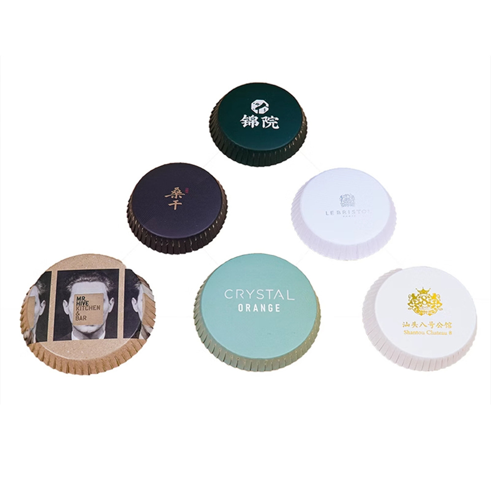 Disposable Paper Cup Cover Printing Barber Shop Hotel Hotel Bar KTV Club Advertising Red Wine Cup Cover