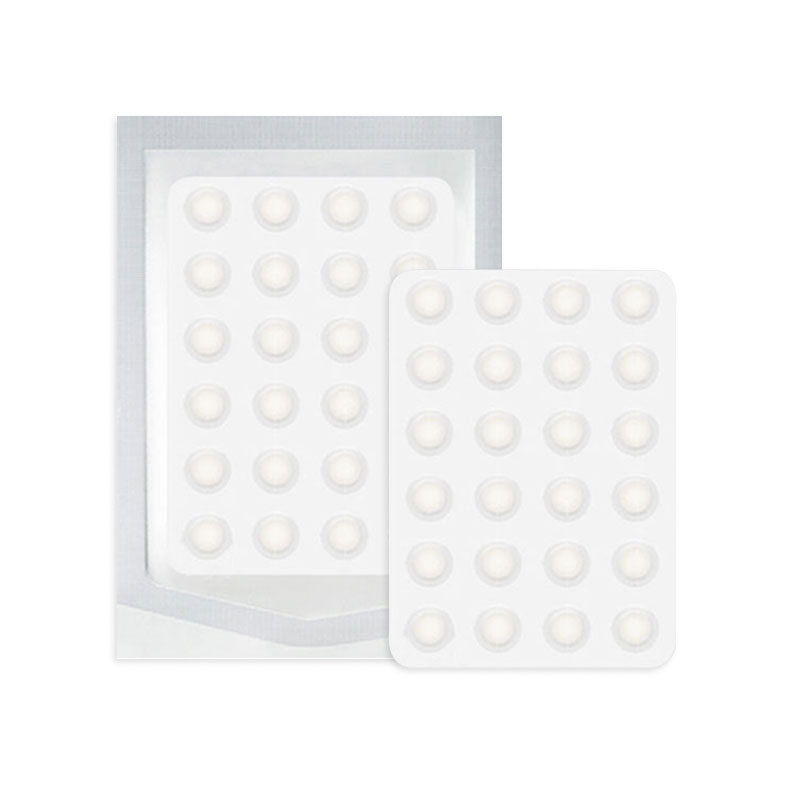 24 Capsules of Edge-Pressed Hydrocolloid Acne Patches, Round Moisturizing and Pus-Absorbing Acne Patches, 12 Capsules of Transparent Essential Oil Acne Patches, Invisible