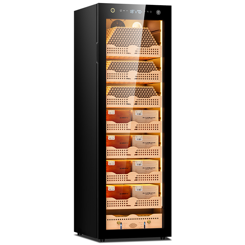 Jialong 168C Cigar Cabinet Cedar Wood Constant Temperature and Humidity Cabinet Compressor Household Variable Frequency Wine Cabinet Refrigerator