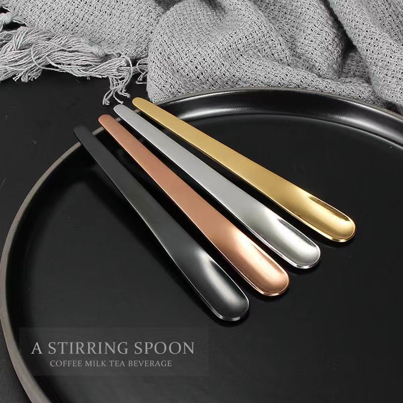 Factory direct stainless steel coffee spoon titanium plated small spoon creative small medicine spoon creative ice cream spoon ice cream spoon