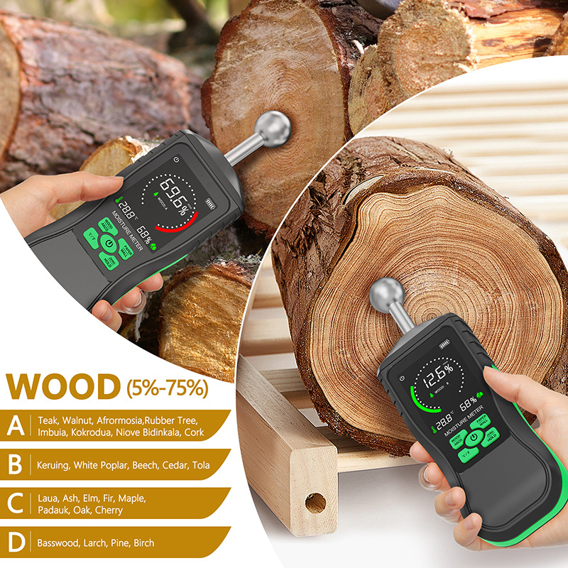 Spherical non-destructive wood moisture meter wood board moisture tester building materials moisture meter wall moisture meter