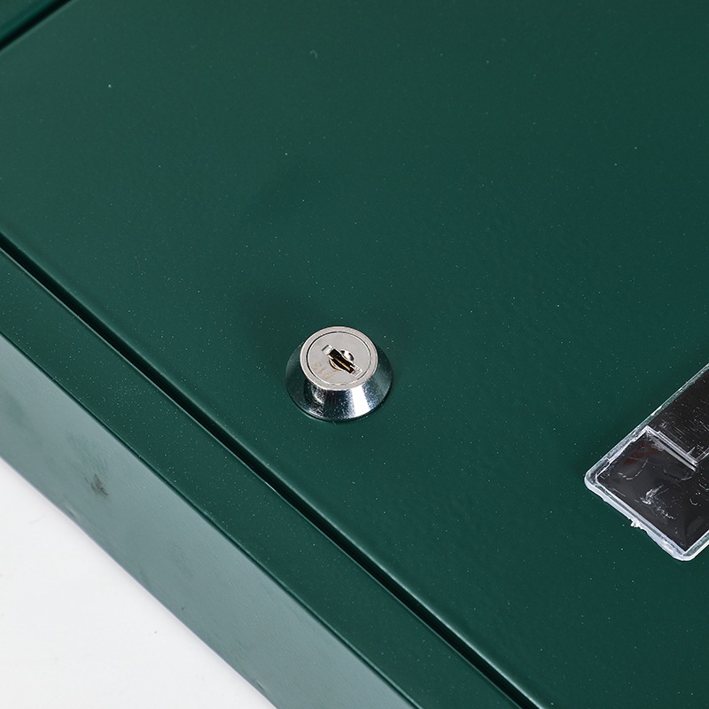 Letter and newspaper box with key lock security wall-mounted mailbox outdoor mailbox suggestion box metal delivery box cross border