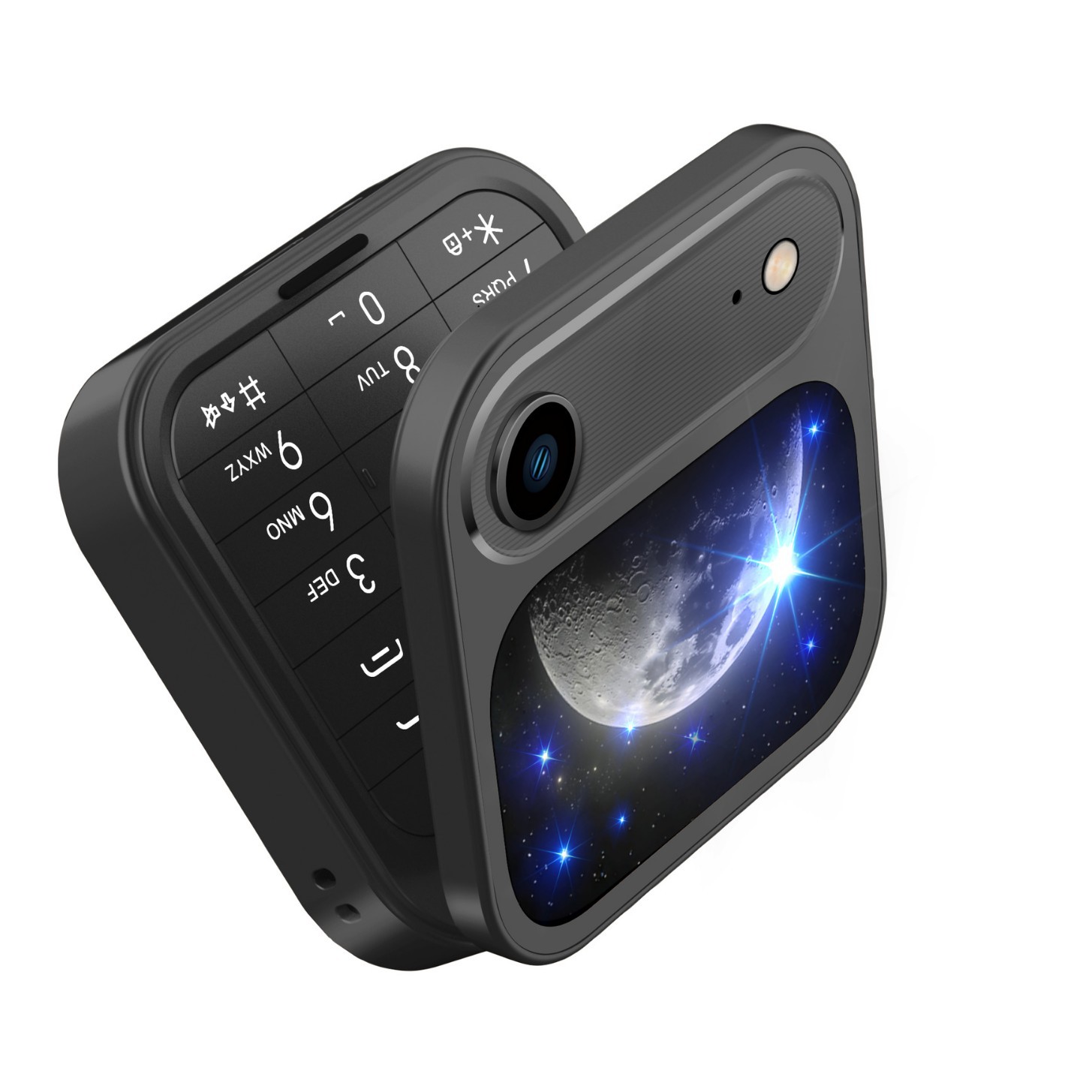 New I17 Air Mobile Phone Orange Cross-Border Hot Sale Foreign Language Foldableing Flip Button Backup Mobile Phone Multi-Language