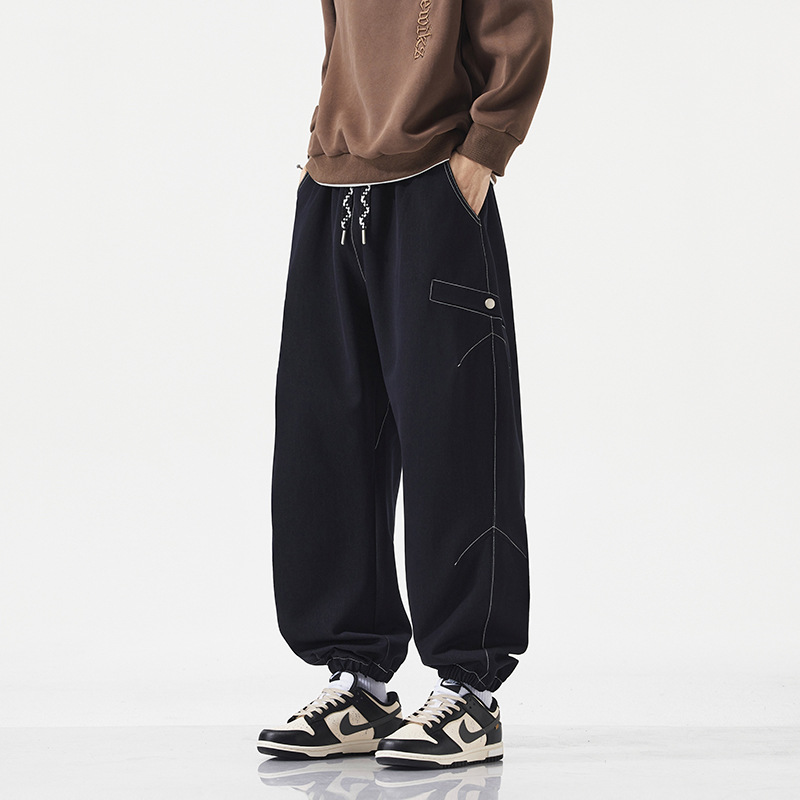 Jyf-M8806 Workwear Outdoor Hiking Tactical Pants Men's Autumn New Paratrooper Pants Loose Jogger Casual