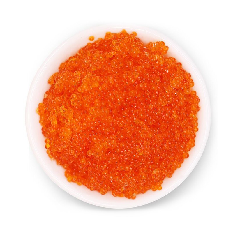 Large Red Crab Roe Bursting Feeling Flying Fish Roe Ready-To-Eat Red Crab Roe Red Fish Roe Sushi Sashimi Material 1Kg/Box