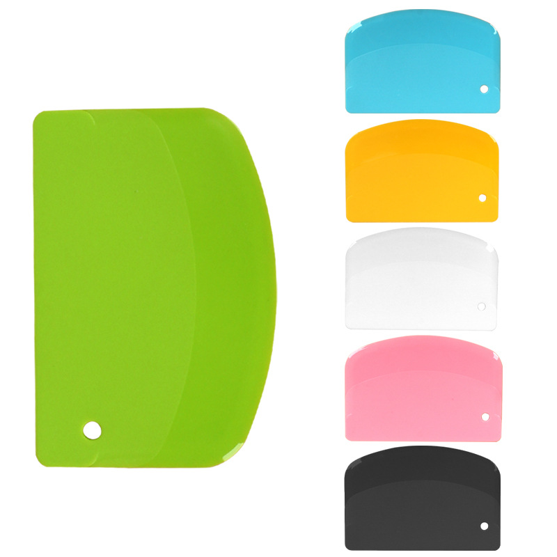 Лопатка полукруглая из пластика Spot PP для крема, скребок для тортов, нож для теста, D-образная лопатка, инструменты для выпечки