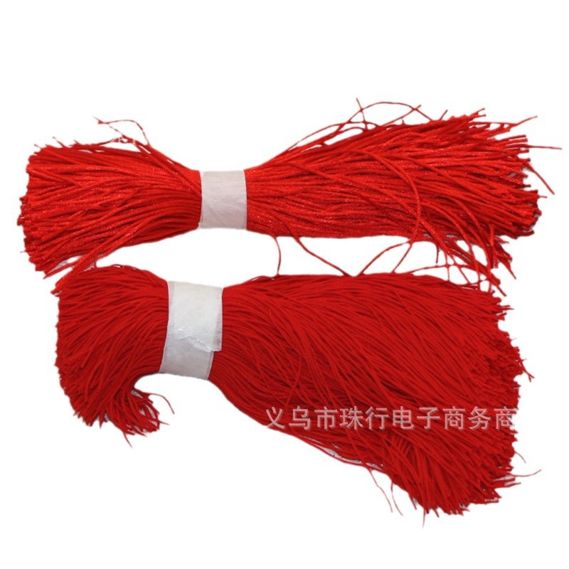 Wholesale 20-30CM red rope all kinds of tags hanging rope blessing tag accessories New Year Chinese knot red line 7