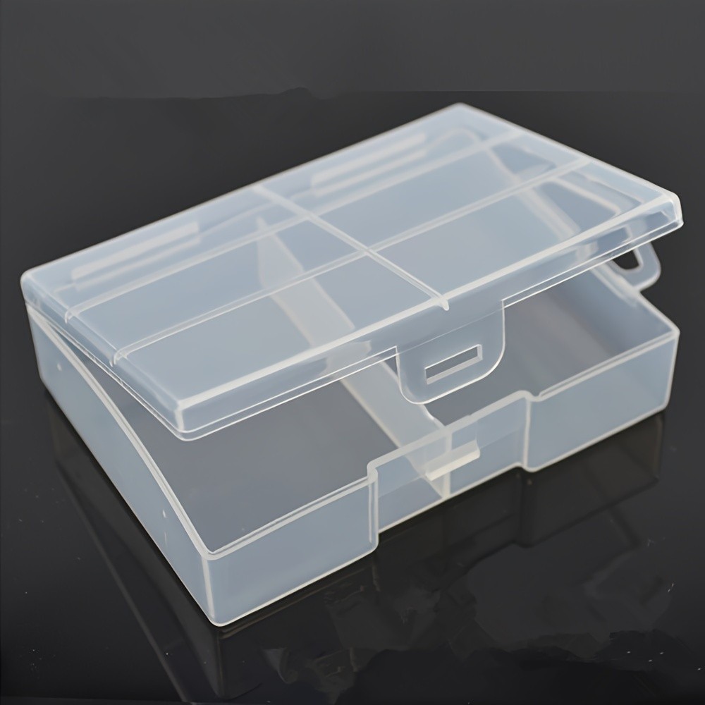 Battery storage box 24 AA battery large storage box protection box transparent environmental protection plastic strong and durable