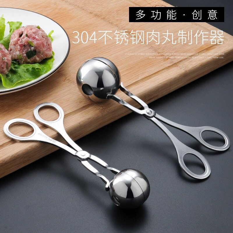 Stainless Steel Meatball Maker Makes Meatballs Kitchen Artifact Fried Meatballs Gadget Rice Ball Clip Mold