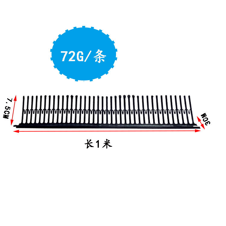 Factory direct Bird blocker to prevent birds and bats from entrenching birds to strengthen the eaves ventilation 1 meter plastic anti-bird Thorn