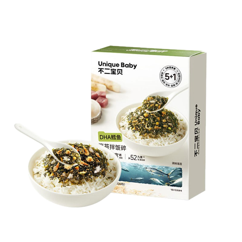 Fujibaby Dha Cod and Seaweed Mixed Rice 36g (9g*4) Sucrose Nutritional Baby Mixed Rice