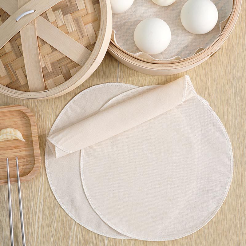 Steamer cloth bulk cotton encryption thickened drawer cloth non-stick steamed Small Steamed Bun Steamed Bun mat kitchen steamed cloth cage drawer cloth wholesale