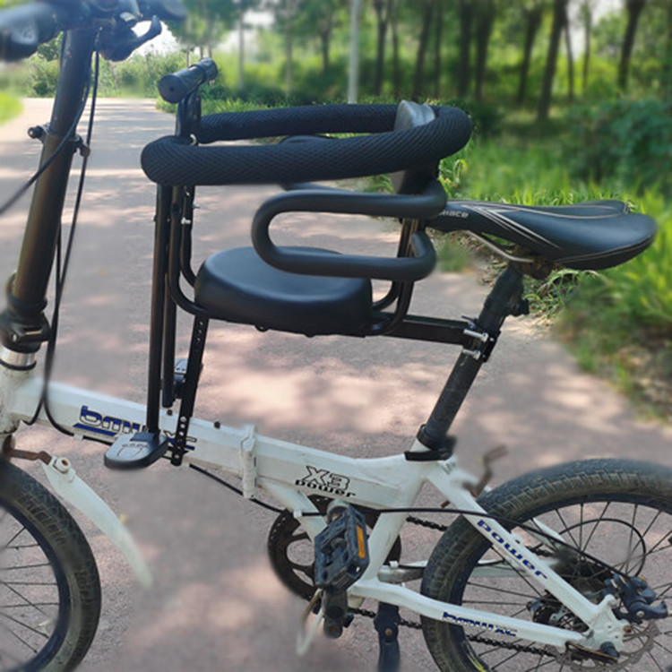 Bicycle children's seat quick release mountain bike bending car Children's seat front bicycle baby seat second disassembly