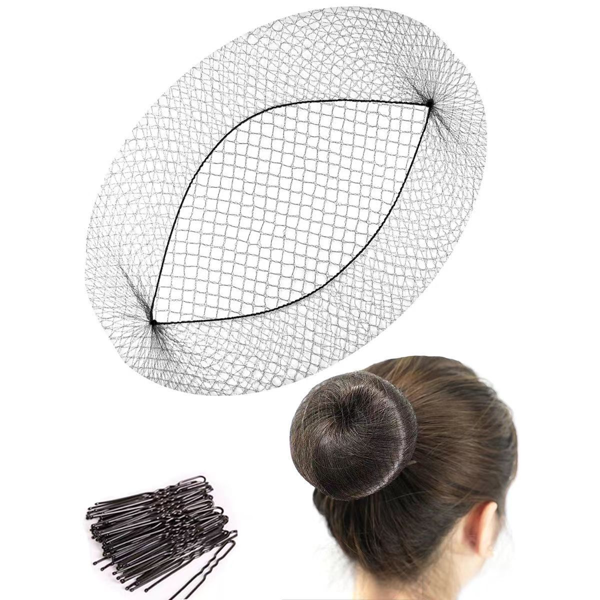 5мм тонкая сетка для волос, невидимая сетка для стюардесс, сетка для балета, повседневные волосы, карман из тонкой сетки