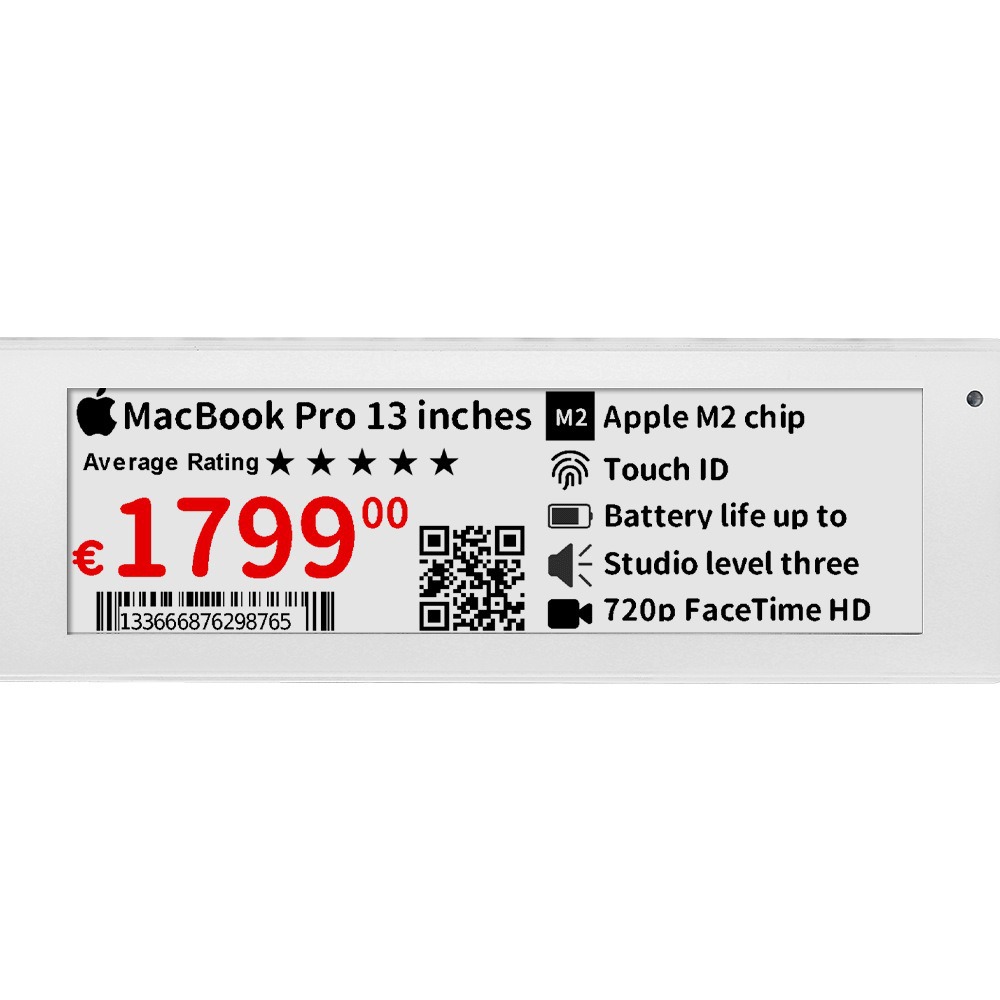 4.3 Digital Label Network Version Ink Screen Digital Price Tag Shelf Smart Label Supermarket Black and White Price Tag