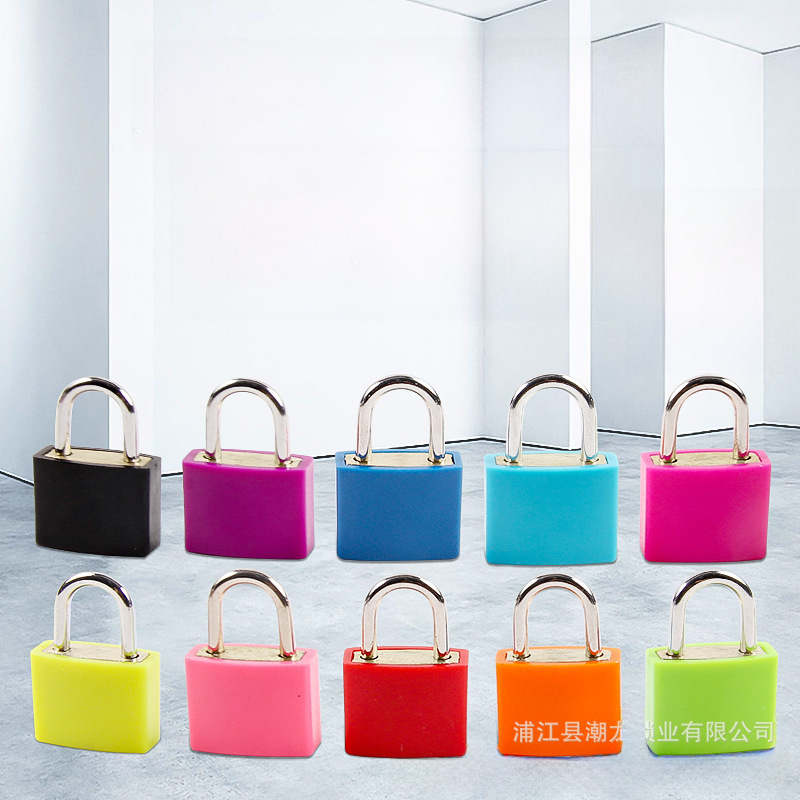 Color Case Lock, Colorful Lock, Shell Lock, Plastic Lock, Imitation Copper Padlock, Small Padlock, Stationery Lock, Piggy Bank Lock
