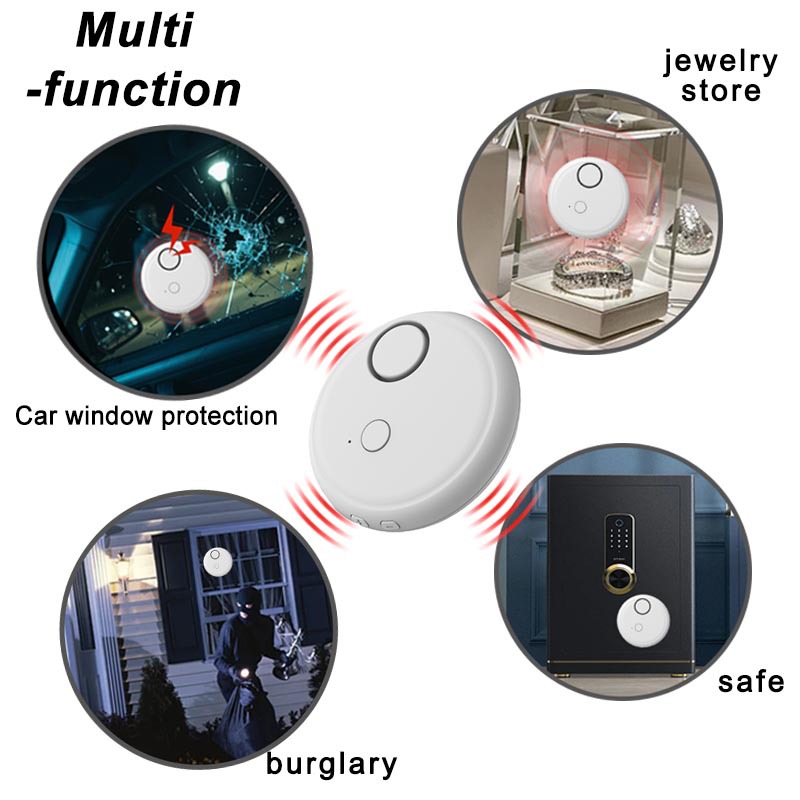Highly Sensitive Indoor Door and Window Vibration Alarm 130Db Window Glass Breakage Vibration Alarm Broken Window Alarm