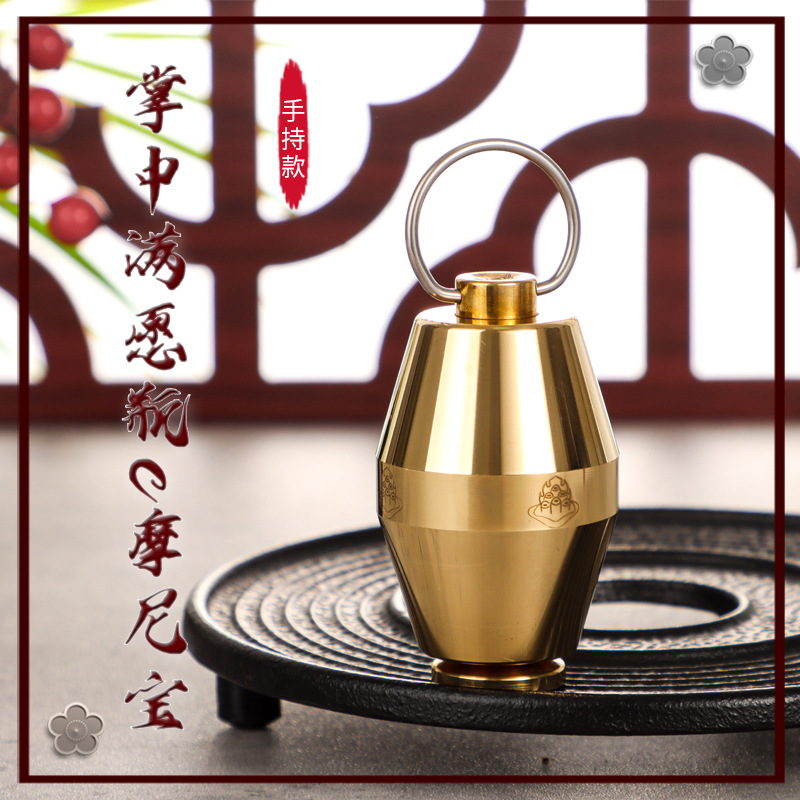 Cizhan молитвенное колесо с бумажными писаниями, Манжушри, молитвенное колесо желтого бога богатства, ручное молитвенное колесо, бронзовое молитвенное колесо