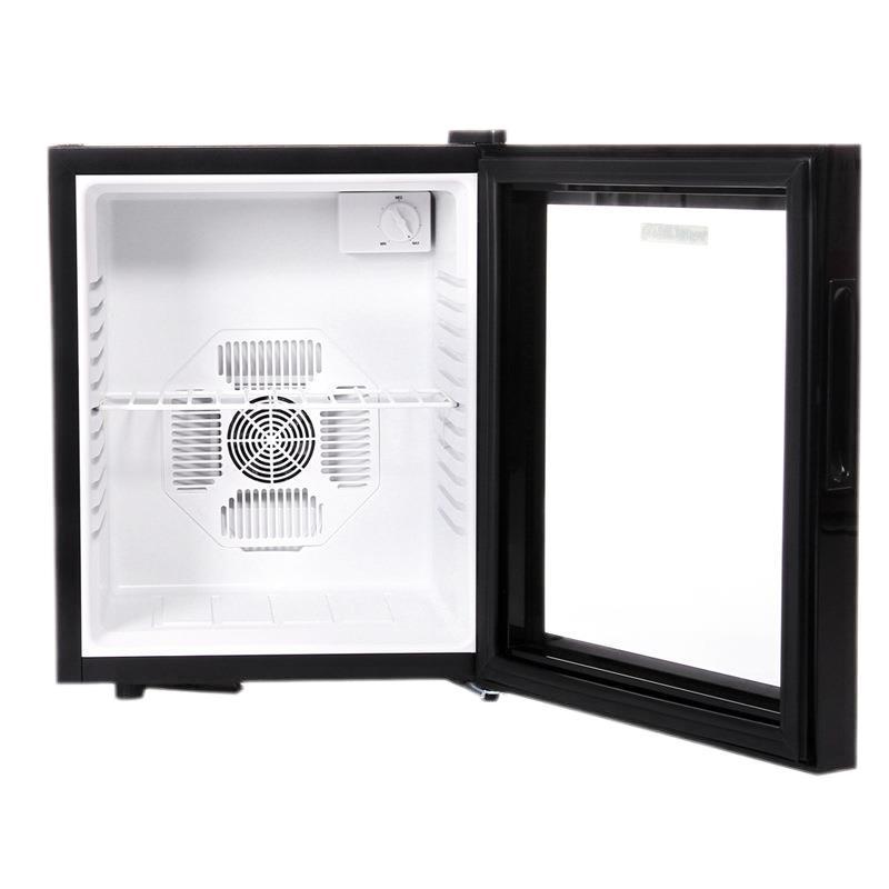 Small Refrigerator for Hotel Rooms 30L Mini Bar Glass Door Semiconductor Refrigeration Embedded Sample Retention Cabinet