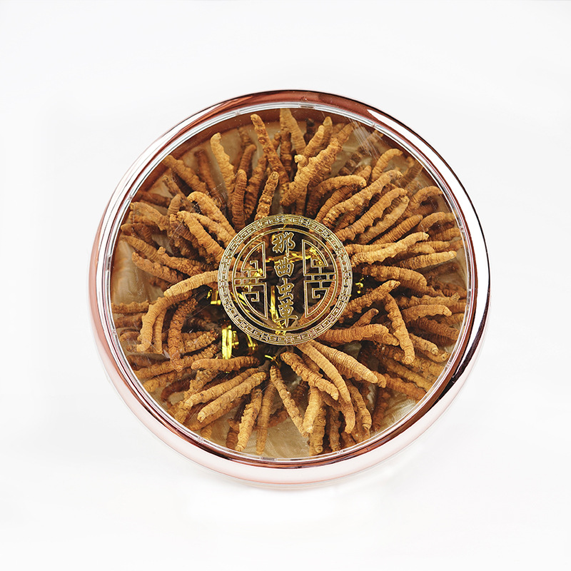 Xizang Nagqu Fresh Cordyceps Sun-Dried Cordyceps Sinensis Dried Goods Wholesale Wild Cordyceps Hay Gift Box Raw Cordyceps