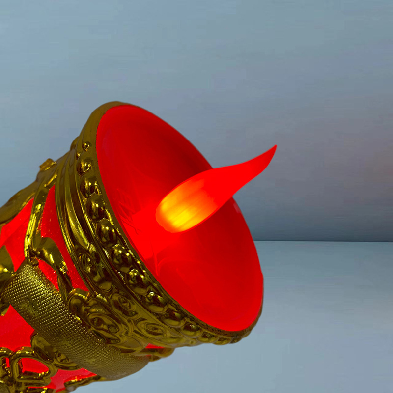 LED electronic fortune lamp simulation flame Buddha front electric incense candle table electric candle fortune lamp electronic incense battery