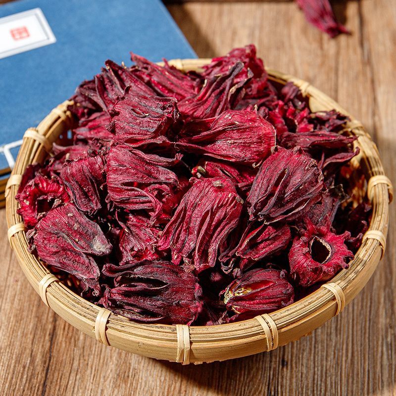 Roselle Tea, Dried Roselle, Roselle for Tea and Wine, Sour Plum Soup Ingredients, 3 Flowers - 1000 Grams Wholesale