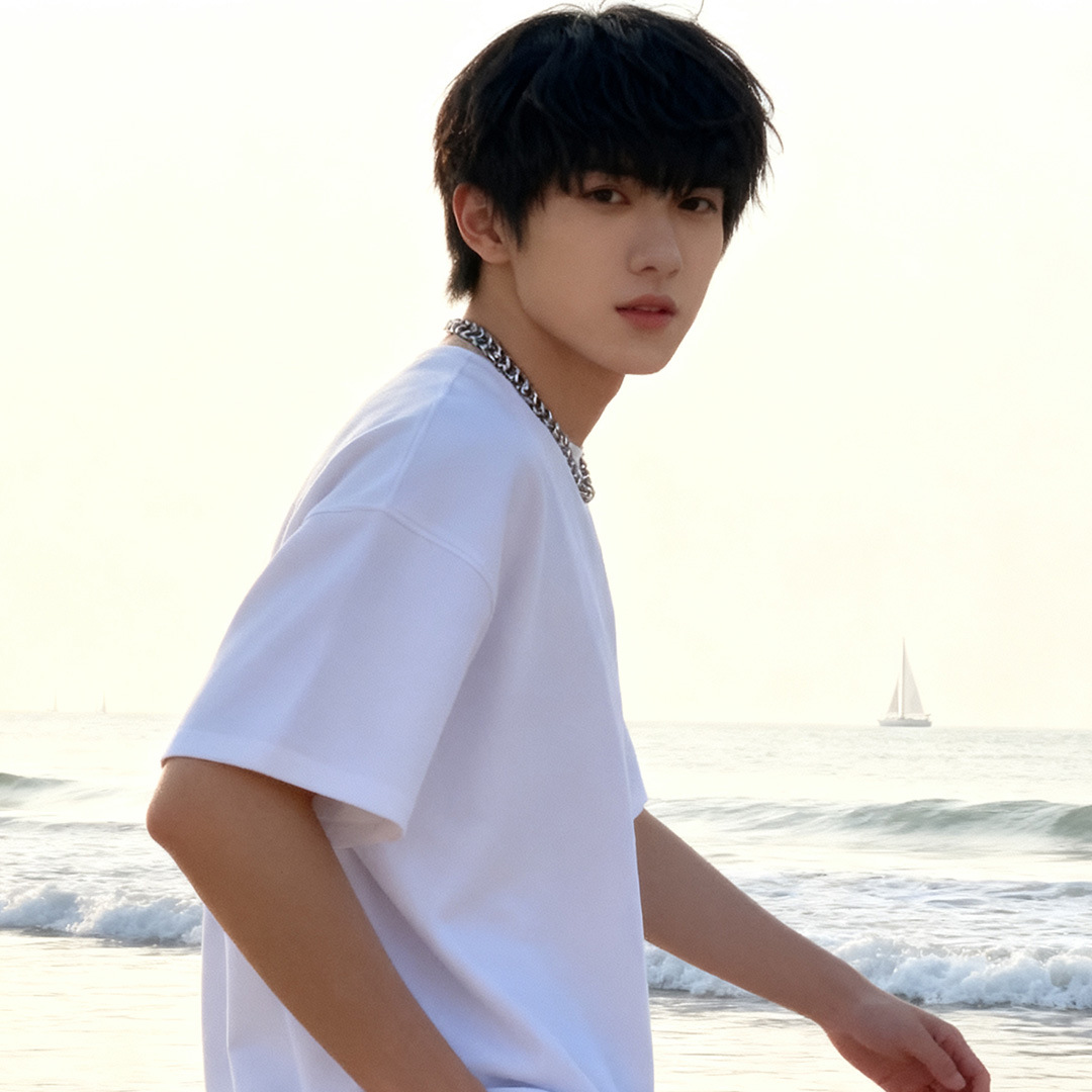 Wig Male Student Short Hair Korean Handsome Men's Short Straight Hair Broken Gai Qi Bangs Daily Wig Set Shake Sound Supply