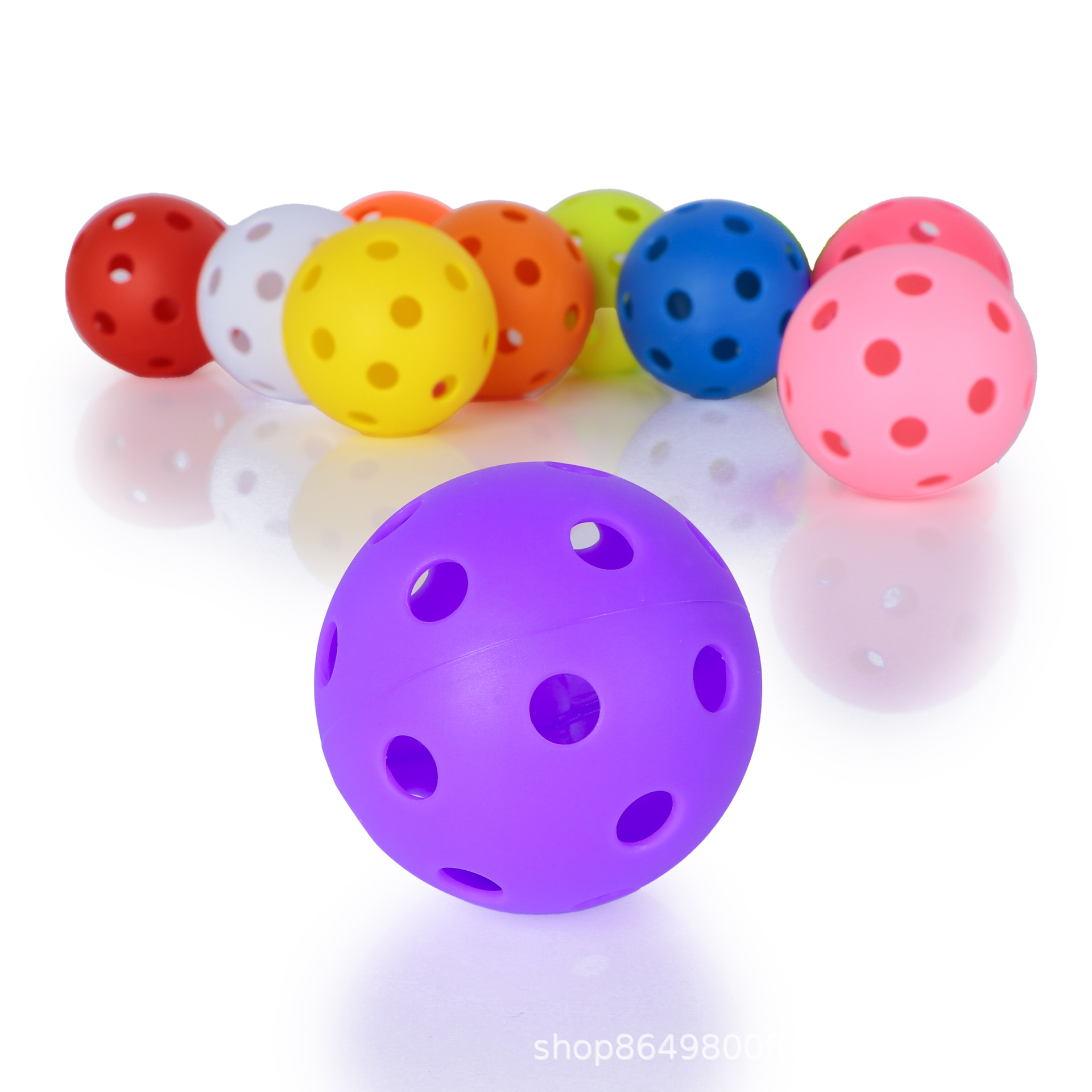 Долговечный мяч для пиклбола 26-40 отверстий, инъекционно формованный TPE, возможность добавления логотипа