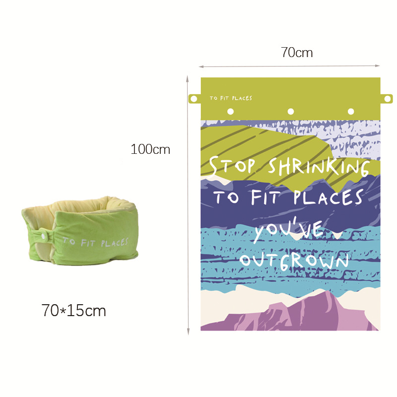 Двухцелевое летнее охлаждающее одеяло, защитное одеяло для шеи, легкое туристическое одеяло, портативное одеяло, защитное одеяло для шеи в автомобиле