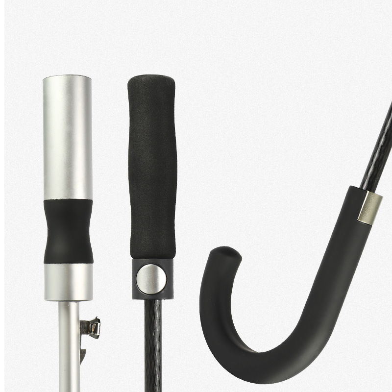 27inch Straight Pole Full Fiber Golf Umbrella Straight Handle Business Anti-Uv Car 4S Shop Umbrella Business Gift