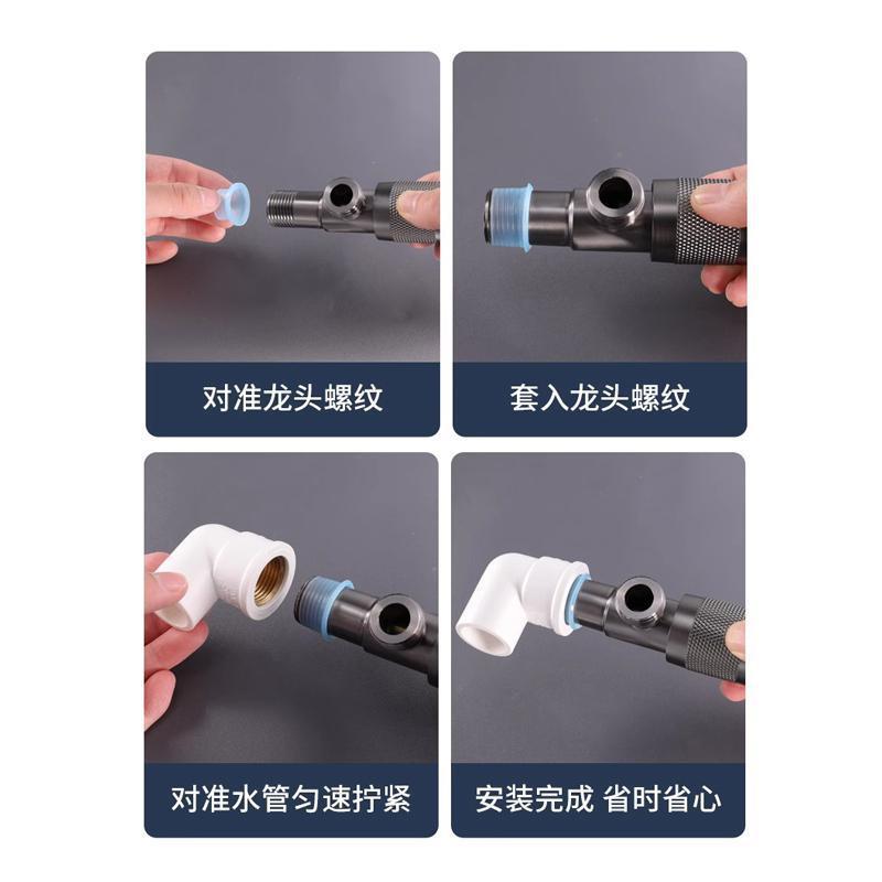 Silicone-Free Raw Material with Silicone Sleeve 4-Point 6-Point Gasket Hot and Cold Universal Anti-Leakage Faucet Silicone Waterproof Seal