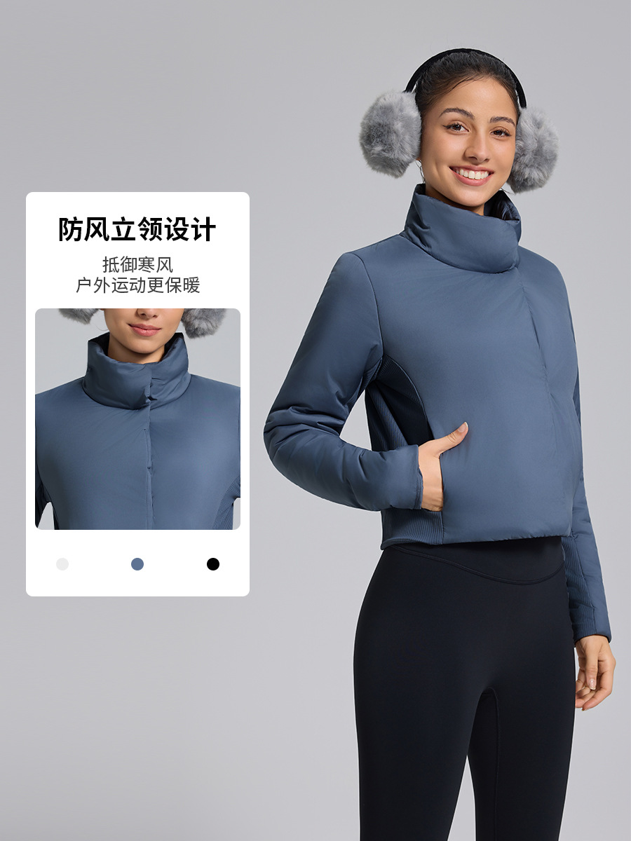 New Autumn and Winter Quilted Warm Short Sports Cotton Jacket Baseball Jacket Lightweight Loose Versatile Casual Windproof Jacket for Women