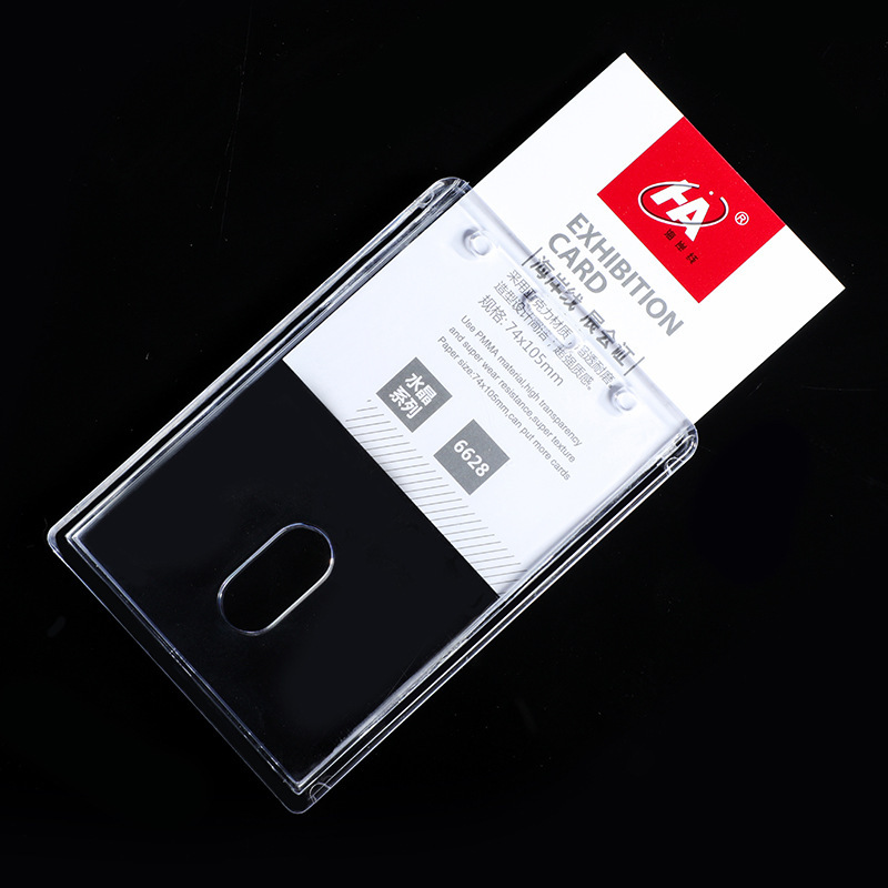 Wow, Custom Name Id Card, Double-Sided Transparent Card, Work Station Badge, Horizontal and Vertical Style, Company Department Employee Badge Wholesale