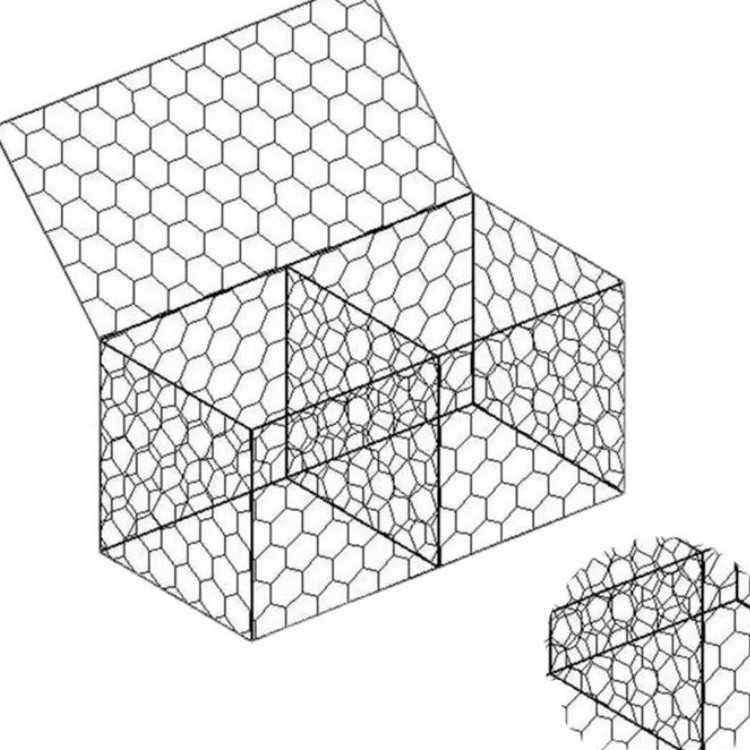 Stone Cage Net River Galvanized Lead Wire Cage Flood Prevention Fixed Embankment Plastic-Coated Binger Net Roll Solid Beam Cage Slope Protection Guest Net