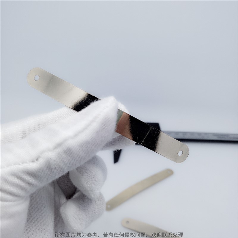 Used for Heel Hardware Fasteners, Gold Long Decorative Edges, Bendable Metal Edges with Two Holes for Hat Nails