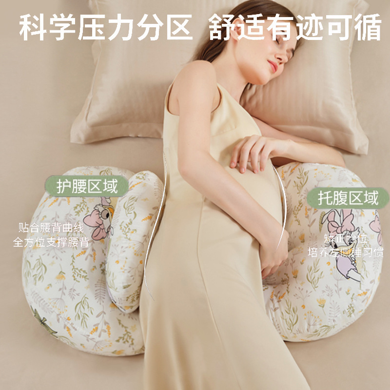 Pregnant Women's Pillow Waist Protection Side Sleeping Pillow Abdominal Side Sleeping Pillow Breathable Pregnant Women's Sleeping Pillow Waist Pillow Necessary for Pregnancy