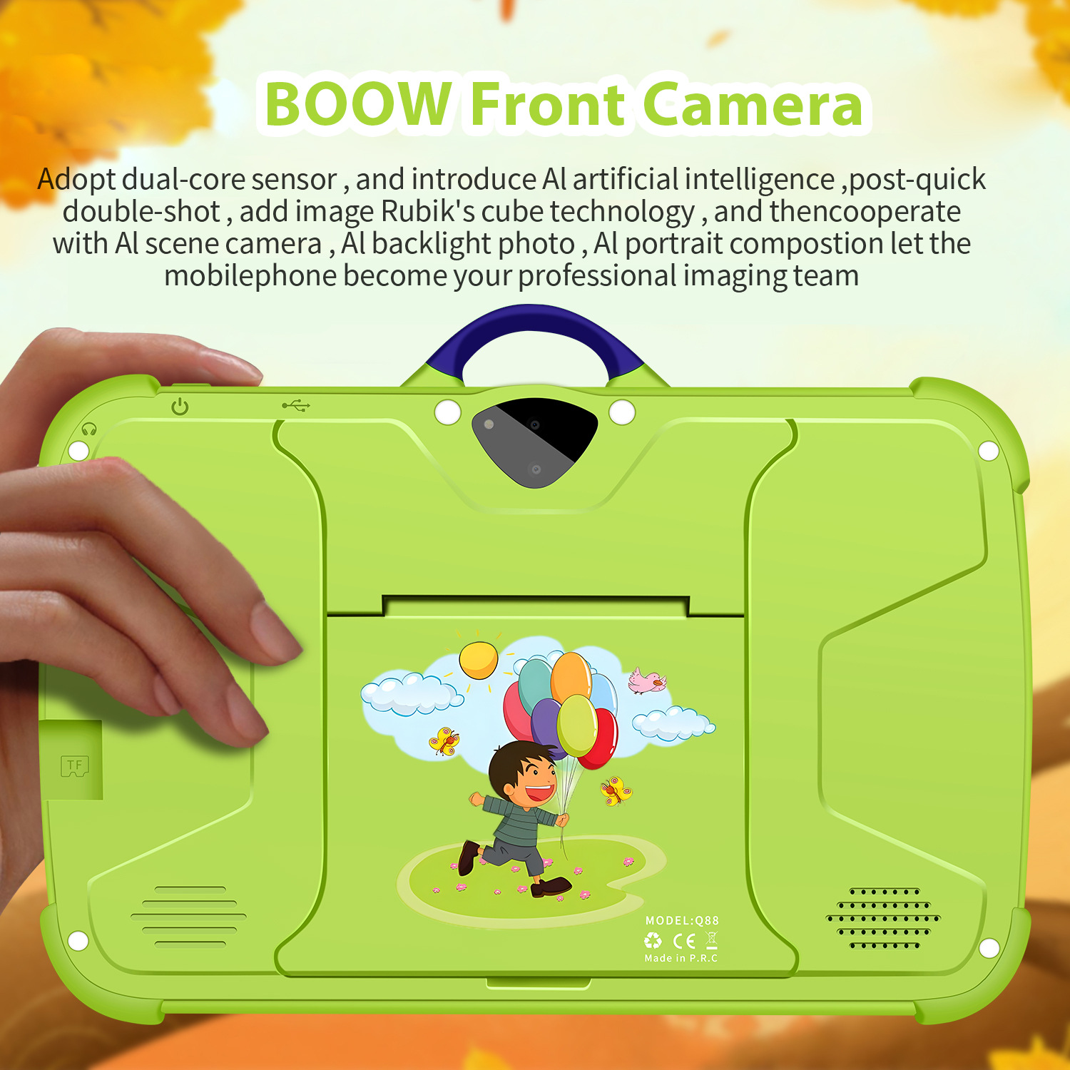Cross-Border 7-Inch 2025 New Kidsren's Smart Android Tablet Computer with Rich Vision Protection and Educational Applications