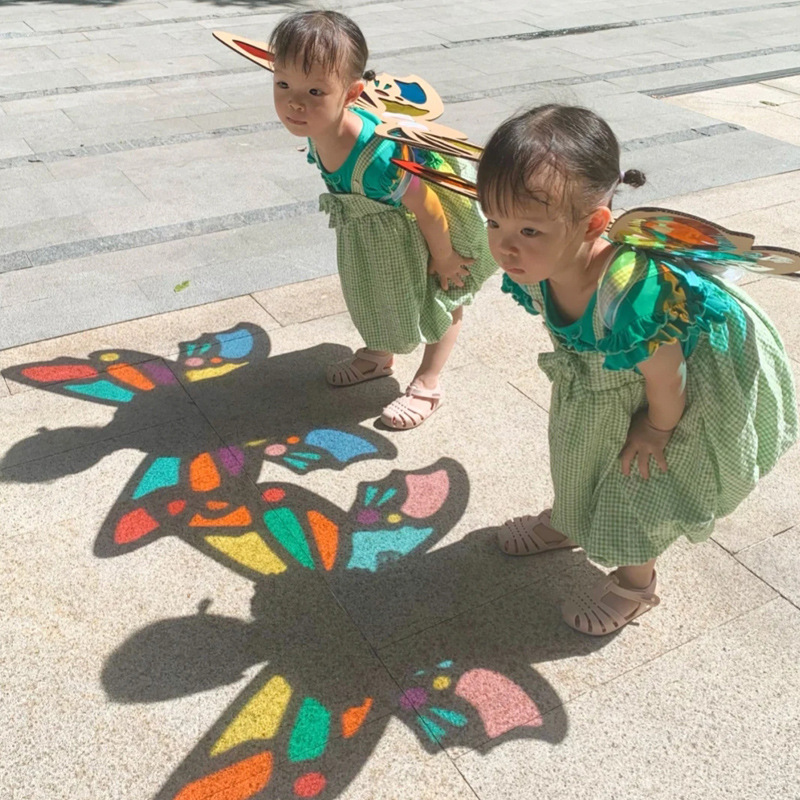 Colorful cellophane colorful plastic paper a4 children's handmade diy transparent transparent light-transmitting hard sheet pvc wings light film