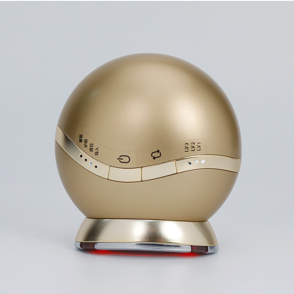 Cross-Border New Product Water Cannon Beauty Instrument Colored Light Ems Microcurrent Lifting Radio Frequency Facial Heating Vibration Introduction Instrument