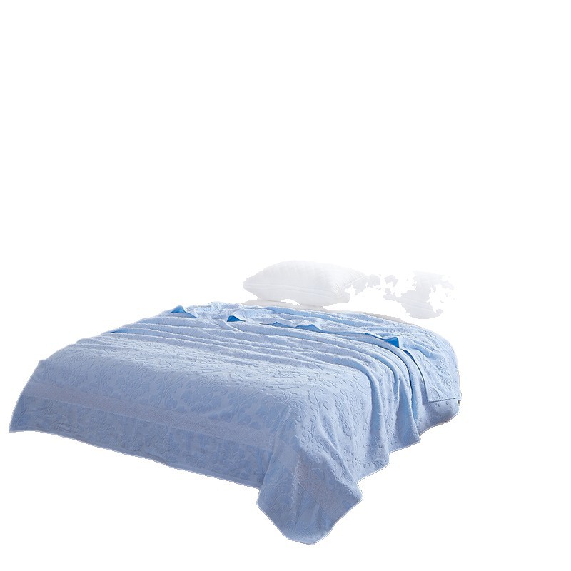 Pure Cotton Old-Fashioned Towel Quilt Machine Washable Pure Cotton Blanket Lunch Break Blanket Summer Thin Air-Conditioned Blanket Nap Blanket Pure Cotton