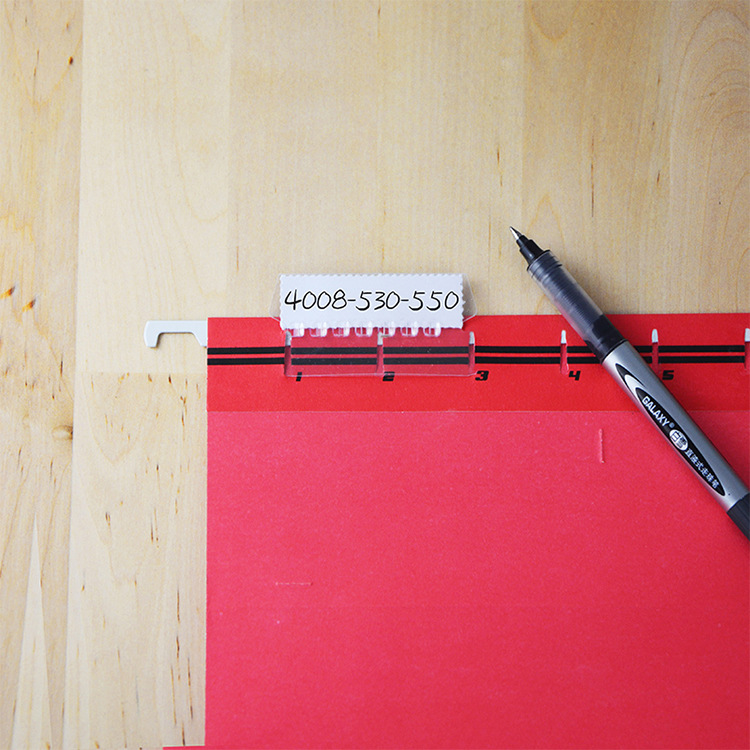 Hanging clip label accessories hanging folder replacement PP Feilin classification paper index plastic card quick work