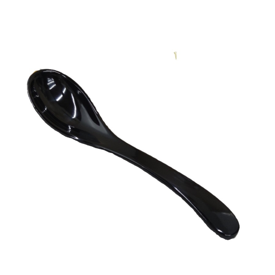 10-Pack of Shatter-Resistant Melamine Spoons for Commercial Use, Long-Handle Turtle Shell Spoons for Rice Noodles, Ramen, and Spicy Hot Pot Soup