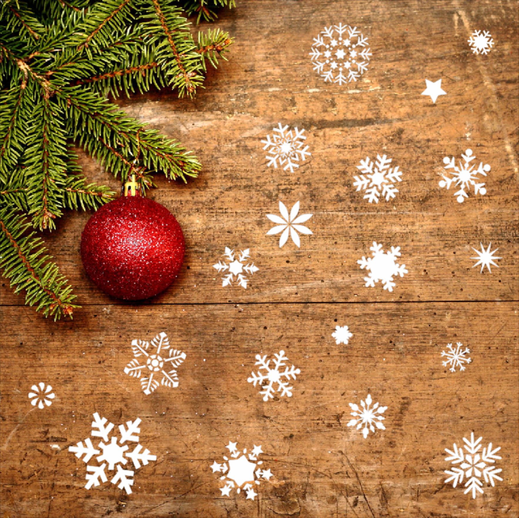 New Christmas snowflake template Christmas decoration hand painted spray painting art hollow Ruler 3 size Christmas snowflake