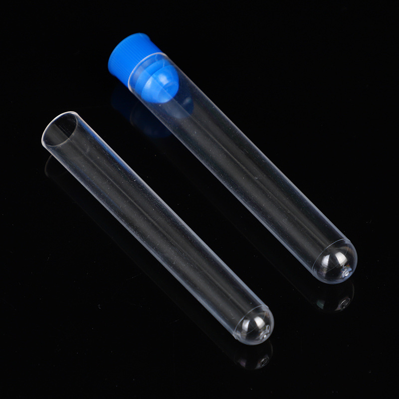 Discharge-free test tube disposable plastic test tube hard test tube with plug sample tube 16*150 12*100 discharge-free test tube