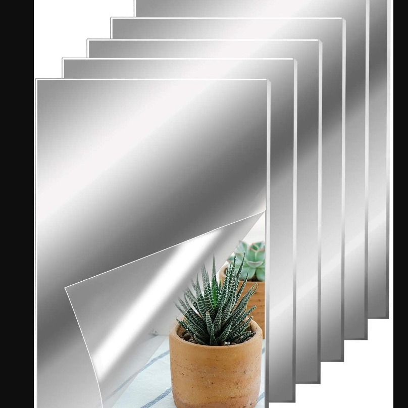 Квадратные зеркальные наклейки на стену акриловые наклейки SM145 золотые и серебряные черные зеркальные наклейки туалетная декорация квадратная