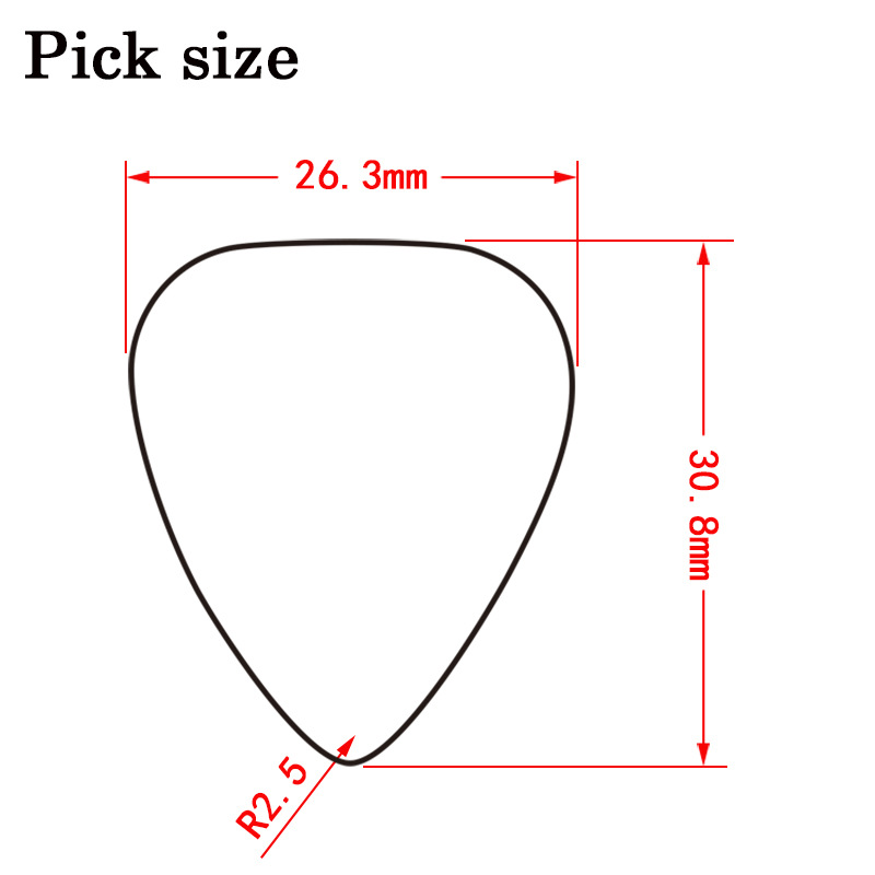 Factory Direct Sales Alice Guitar Picks Abs Material Ap100Q 600Q Matte Picks 096