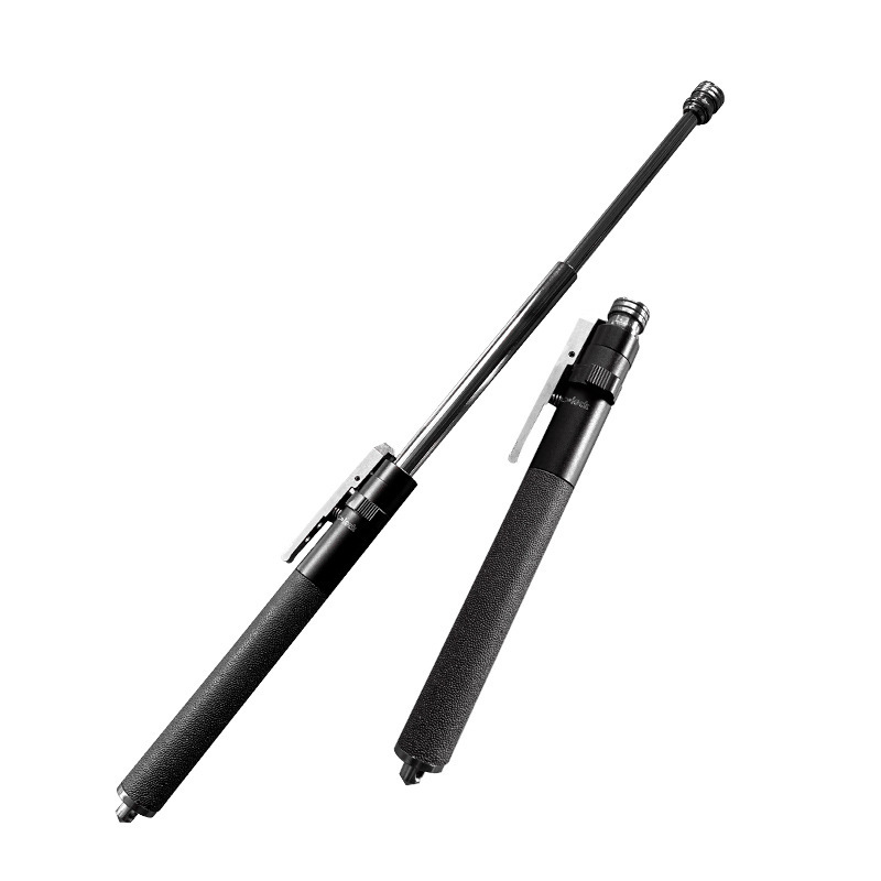 Free Shipping Anti-Riot and Self-Defense Stick Alloy Car Security Telescopic Stick Swing Three-Section Spring Stick