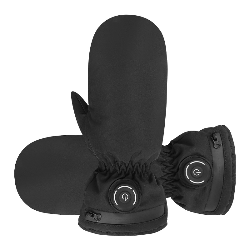 Heating gloves cycling battery charging heating electric heating temperature regulating electric waterproof touch screen velvet outdoor winter men and women