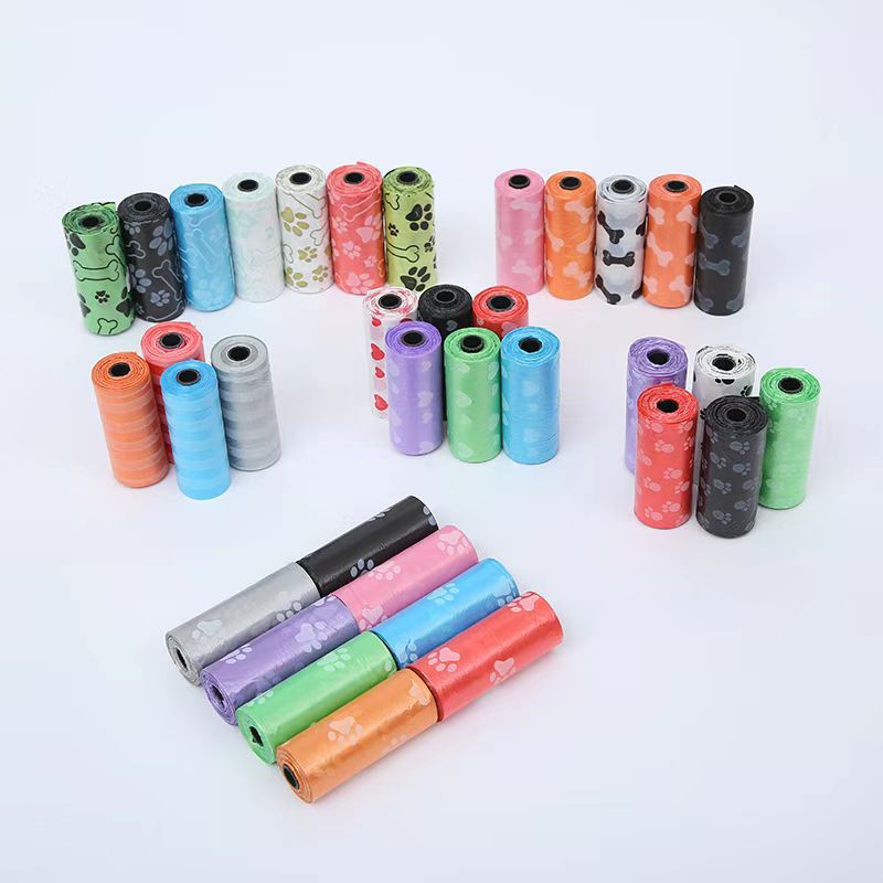T pet printing garbage bag dog toilet bag pet cleaning supplies 15 dog garbage bag